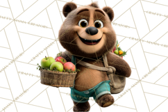 Cozy Exploring Critters Clipart, Camping Clip Art PNG Product Image 2