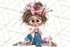 Crafting Cassie Cute Creative Clipart PNG Product Image 4