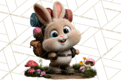 Cozy Exploring Critters Clipart, Camping Clip Art PNG Product Image 4