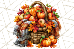 Cute Fall Critter Clipart Woodland Autumn PNG Product Image 5
