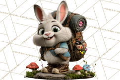 Cozy Exploring Critters Clipart, Camping Clip Art PNG Product Image 5