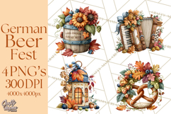 Fall German Beer Fest Clipart Png Product Image 1