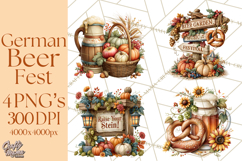 Fall German Beer Fest Clipart Png Product Image 1