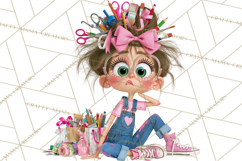 Crafting Cassie Cute Creative Clipart PNG Product Image 2