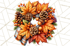 Cute Fall Critter Clipart Woodland Autumn PNG Product Image 5