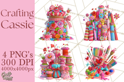 Crafting Cassie Cute Creative Clipart PNG Product Image 1