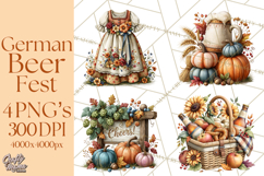 Fall German Beer Fest Clipart Png Product Image 1