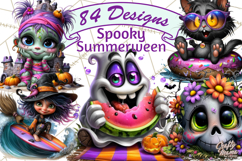 Cute Summerween Beach Monster PNG Clipart Product Image 1