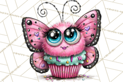 Cute Butterfly Characters Clipart, Spring Png Product Image 2