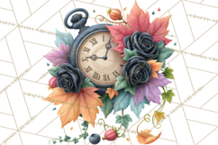 Gothic Fall Clipart PNG Dark Autumn Illustrations Product Image 3