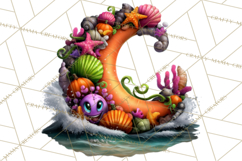 Cute Summerween Beach Monster PNG Clipart Product Image 3