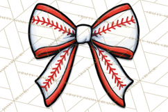 Sports Bows Clipart, Sports Bow PNG, Baseball Png Bow Product Image 3