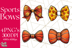 Sports Bows Clipart, Sports Bow PNG, Basketball Bow Png Product Image 1