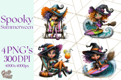 Cute Summerween Beach Monster PNG Clipart Product Image 1