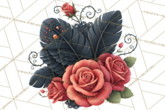 Gothic Fall Clipart PNG Dark Autumn Illustrations Product Image 5