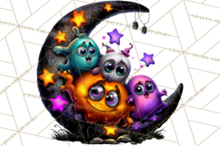 Cute Summerween Beach Monster PNG Clipart Product Image 4