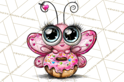 Cute Butterfly Characters Clipart, Spring Png Product Image 4
