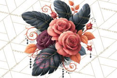 Gothic Fall Clipart PNG Dark Autumn Illustrations Product Image 2