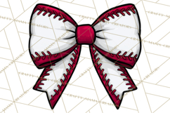 Sports Bows Clipart, Sports Bow PNG, Baseball Png Bow Product Image 5