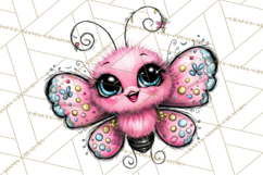 Cute Butterfly Characters Clipart, Spring Png Product Image 2