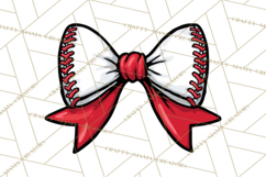 Sports Bows Clipart, Sports Bow PNG, Baseball Png Bow Product Image 2