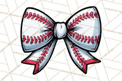 Sports Bows Clipart, Sports Bow PNG, Baseball Png Bow Product Image 3