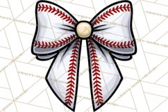 Sports Bows Clipart, Sports Bow PNG, Baseball Png Bow Product Image 5