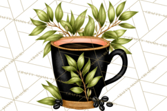 Cozy Chapters Coffee Books Nature Clipart PNG Graphics Product Image 2