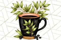 Cozy Chapters Coffee Books Nature Clipart PNG Graphics Product Image 2