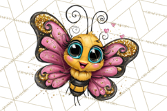 Cute Butterfly Characters Clipart, Spring Png Product Image 3