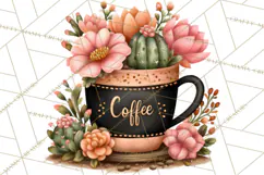 Cozy Chapters Coffee Books Nature Clipart PNG Graphics Product Image 3