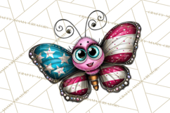 Cute Butterfly Characters Clipart, Spring Png Product Image 2