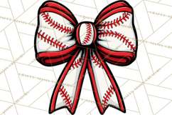 Sports Bows Clipart, Sports Bow PNG, Baseball Png Bow Product Image 2