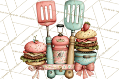 Patriotic Backyard BBQ Clipart and 4th of July Cookout Art Product Image 2