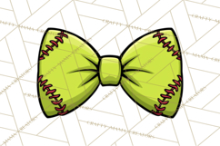 Sports Bows Clipart, Sports Bow PNG, Softball Baseball Png Product Image 4