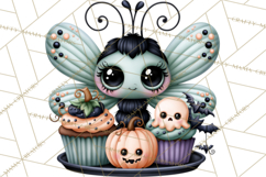 Cute Halloween Insects Clipart PNG Product Image 3