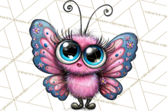 Cute Butterfly Characters Clipart, Spring Png Product Image 3
