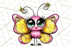 Cute Butterfly Characters Clipart, Spring Png Product Image 5