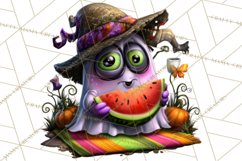 Cute Summerween Beach Monster PNG Clipart Product Image 5