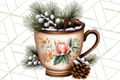 Cozy Chapters Coffee Books Nature Clipart PNG Graphics Product Image 5