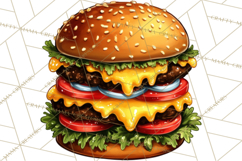 Summer BBQ Beer &amp; Grilling Clipart, Barbecue Png Files Product Image 5