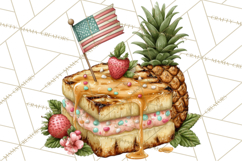 Patriotic Backyard BBQ Clipart and 4th of July Cookout Art Product Image 5
