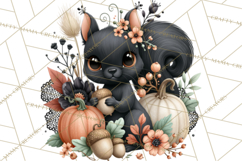 Gothic Fall Clipart PNG Dark Autumn Illustrations Product Image 2