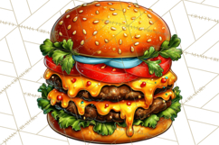 Summer BBQ Beer &amp; Grilling Clipart, Barbecue Png Files Product Image 2