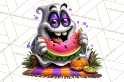Cute Summerween Beach Monster PNG Clipart Product Image 2