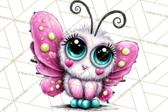 Cute Butterfly Characters Clipart, Spring Png Product Image 2