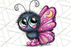 Cute Butterfly Characters Clipart, Spring Png Product Image 3