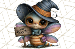 Cute Halloween Insects Clipart PNG Product Image 3
