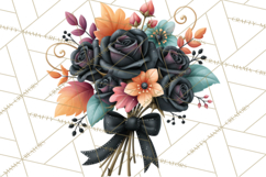 Gothic Fall Clipart PNG Dark Autumn Illustrations Product Image 4