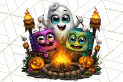 Cute Summerween Beach Monster PNG Clipart Product Image 4